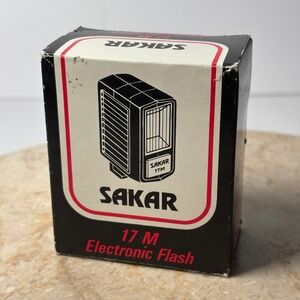 Sakar 17M Electronic Flash Black Vintage Hot Shoe Camera Accessory‎